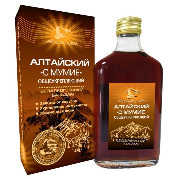 Изображение товара Бальзам Алтайский с мумие (От головной боли, при стрессах), 250 мл Бальзам Алтайский с мумие (От головной боли, при стрессах), 250 мл фотография