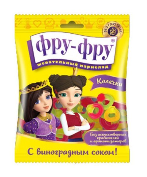 Изображение товара Мармелад Фру-Фру Колечки 90г Мармелад Фру-Фру Колечки 90г фотография