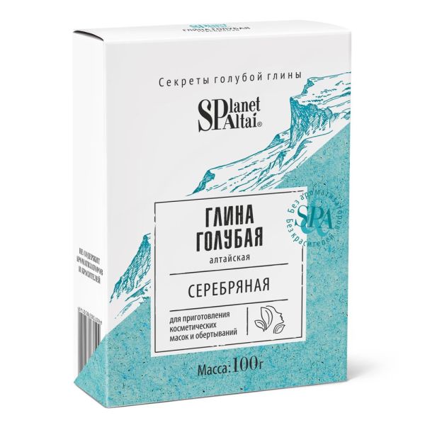 Изображение товара Planet SPA Altai Голубая глина Серебряная, 100 г Planet SPA Altai Голубая глина Серебряная, 100 г фотография