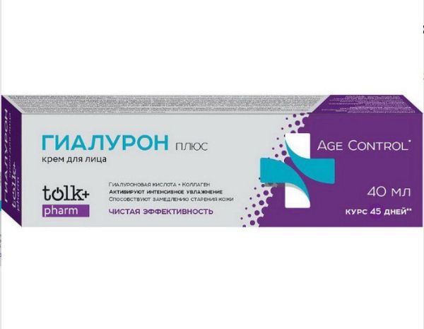 Изображение товара Крем Tolk для лица Гиалурон Плюс 40мл Крем Tolk для лица Гиалурон Плюс 40мл фотография