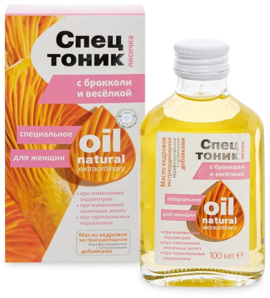 Изображение товара Спецтоник лисичка масло экстраординарное Для женщин, 100 мл Спецтоник лисичка масло экстраординарное Для женщин, 100 мл фотография