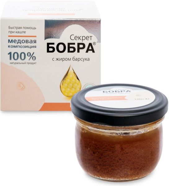 Изображение товара Медовая композиция Секрет бобра с жиром барсука Медовая композиция Секрет бобра с жиром барсука фотография
