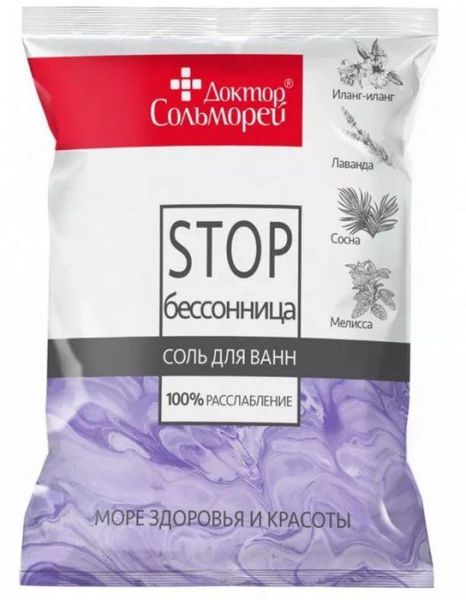 Изображение товара Соль для ванн Доктор Сольморей Стоп-Бессонница 500г Соль для ванн Доктор Сольморей Стоп-Бессонница 500г фотография