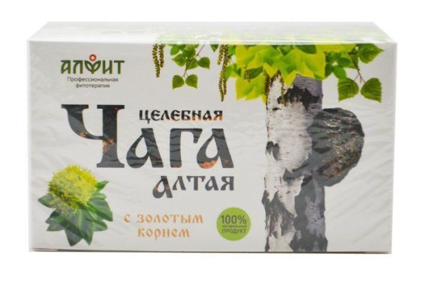 Изображение товара Чага Алтая с золотым корнем Алфит 20 пакетиков Чага Алтая с золотым корнем Алфит 20 пакетиков фотография